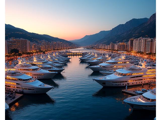Port de Monaco avec yachts de luxe